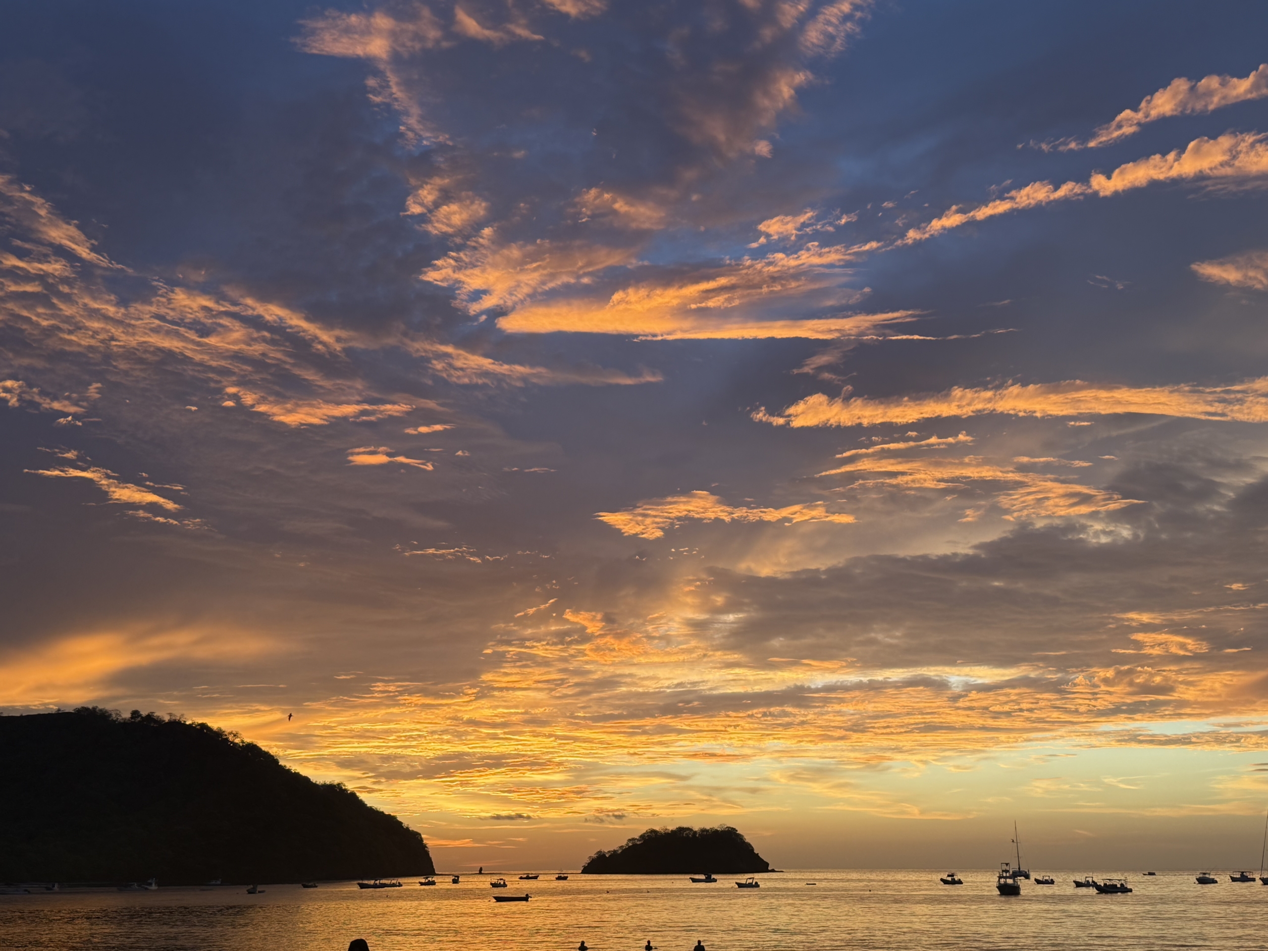Sunset view in Playas del Coco