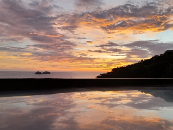 Sunset over the Guanacaste coast in Costa Rica