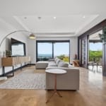 Azul Paraiso C8 living room with Gulf of Papagayo view
