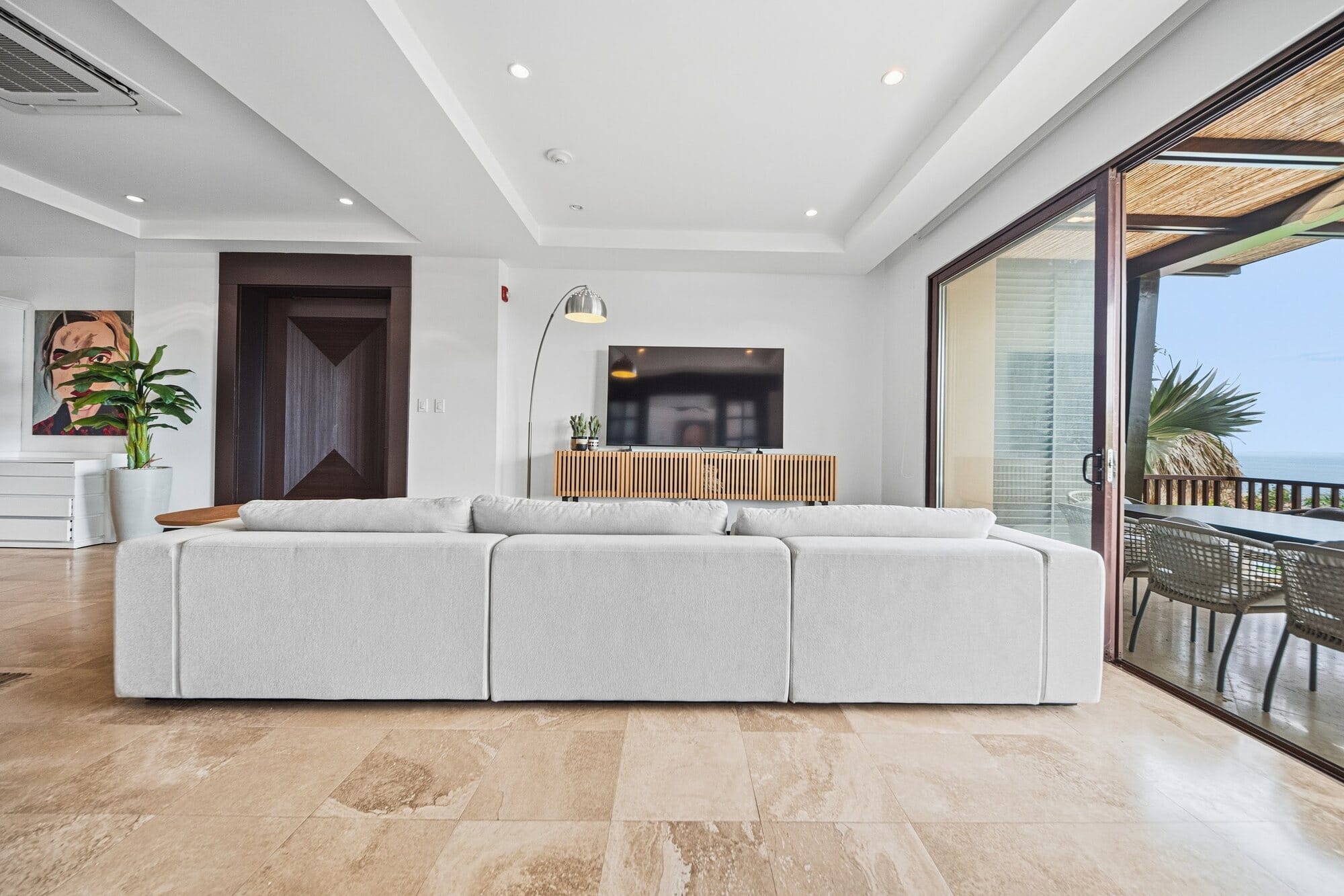 Open living area in Azul Paraiso C8