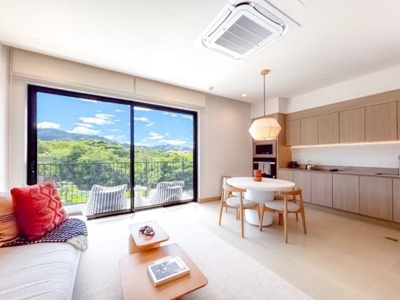 Na Umi N511 living area with mountain and hillside view