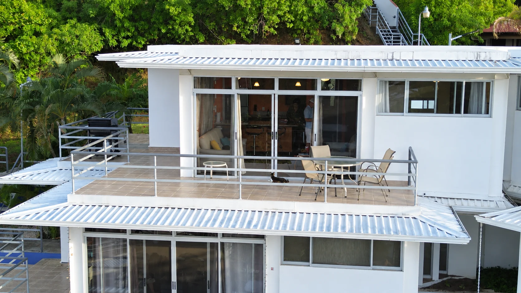 Tucanes 12 exterior and balcony at Tucanes 12 vacation rental in Playas del Coco